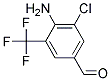 2-Amino-3-chloro-5-formylbenzotrifluoride Struktur