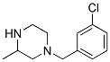 1-(3-Chlorobenzyl)-3-Methylpiperazine Struktur