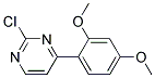 2-Chloro-4-(2,4-dimethoxy-phenyl)-pyrimidine Struktur