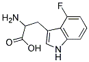 2-amino-3-(4-fluoro-1H-indol-3-yl)propanoic acid Struktur