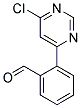 2-(6-Chloro-pyrimidin-4-yl)-benzaldehyde Struktur