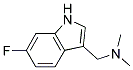 1-(6-fluoro-1H-indol-3-yl)-N,N-dimethylmethanamine Struktur