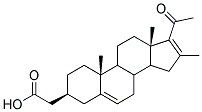 16-METHYL-20-OXO-5,16-PREGNADIEN-3B-YLACETATE Struktur