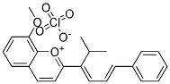 2-(1-ISOPROPYL-4-PHENYL-1,3-BUTADIENYL)-8-METHOXYCHROMENYLIUMPERCHLORATE Struktur