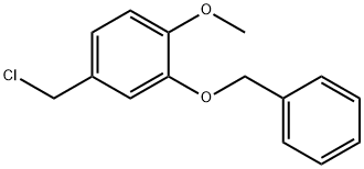 2-BENZYLOXY-4-CHLOROMETHYL-1-METHOXYBENZENE Struktur