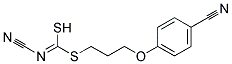[2-(4-Cyanophenoxy)ethyl]methyl-cyanocarbonimidodithioate Struktur