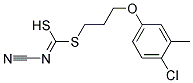 [2-(4-Chloro-3-methylphenoxy)ethyl]methyl-cyanocarbonimidodithioate Struktur