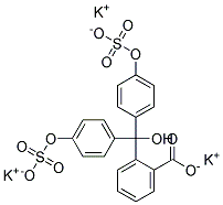 2-{HYDROXYBIS-[4-(SULFONATOOXY)-PHENYL]-METHYL}-BENZOIC ACID TRIPOTASSIUM SALT Struktur