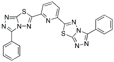 2,6-雙(3-苯基-[1,2,4]三唑-[3,4-B][1,3,4]噻二唑基)-吡啶, , 結(jié)構(gòu)式