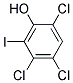 2,4,5-TRICHLORO-6-IODOPHENOL Struktur