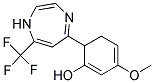 2,3-DIHYDRO-5-METHOXY-2-(7-TRIFLUOROMETHYL-1H-1,4-DIAZEPIN-5-YL)PHENOL Struktur