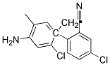 1-(CYANO-4-CHLOROPHENYL)-2-CHLORO-4-AMINO-5-METHYL BENZYL Struktur