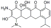 (12AS)-2-AMINO-4-(DIMETHYLAMINO)-4A,5,5A,6-TETRAHYDRO-3,10,12,12A-TETRAHYDROXY-7-ISOPROPYLTETRACENE-1,11(4H,12AH)-DIONE Struktur