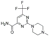 2-(4-Methylpiperazin-1-yl)-6-(trifluoromethyl)pyrimidine-4-carboxamide Struktur