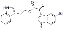 2-(1H-INDOL-3-YL)ETHYL 2-(5-BROMO-1H-INDOL-3-YL)-2-OXOACETATE, TECH Struktur