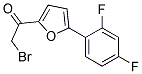 2-BROMO-1-[5-(2,4-DIFLUOROPHENYL)-2-FURYL]ETHAN-1-ONE Struktur