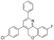 1-(4-CHLORO-PHENYL)-6-FLUORO-3-PHENYL-10H-9-OXA-4-AZA-PHENANTHRENE Struktur