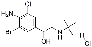 1-(4-AMINO-3-BROMO-5-CHLORO-PHENYL)-2-TERT-BUTYLAMINO-ETHANOL HYDROCHLORIDE Struktur