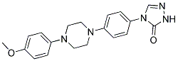 2,4-DIHYDRO-4-[4-[4-(4-METHOXYPHENYL)-1-PIPERAZINYL]PHENYL]-3H-1,2,4-TRIAZOL-3-ONE Struktur