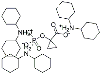 1-HYDROXYCYCLOPROPANECARBOXYLIC ACID PHOSPHATE, BISCYCLOHEXYLAMINE SALT Struktur