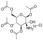 1,3,4,6-TETRA-O-ACETYL-2-AMINO-B-D-GLUCOPYRANOSE, HYDROCHLORIDE Struktur