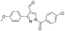 1-(4-CHLOROBENZOYL)-3-(4-METHOXYPHENYL)-1H-PYRAZOLE-4-CARBOXALDEHYDE Struktur