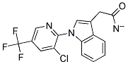 1-[3-CHLORO-5-(TRIFLUOROMETHYL)PYRID-2-YL]-1H-INDOL-3-YLACETONITRIL Struktur