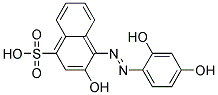 1-(2,4-DIHYDROXYPHENYLAZO)-2-NAPHTHOL-4-SULFONIC ACID Struktur