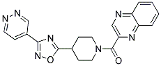 2-([4-(3-PYRIDAZIN-4-YL-1,2,4-OXADIAZOL-5-YL)PIPERIDIN-1-YL]CARBONYL)QUINOXALINE Struktur