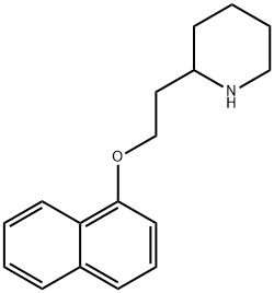 2-[2-(1-NAPHTHYLOXY)ETHYL]PIPERIDINE Struktur