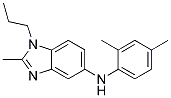 (2,4-DIMETHYL-PHENYL)-(2-METHYL-1-PROPYL-1H-BENZOIMIDAZOL-5-YL)-AMINE Struktur