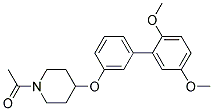 1-ACETYL-4-[(2',5'-DIMETHOXYBIPHENYL-3-YL)OXY]PIPERIDINE Struktur