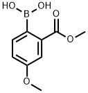 2-METHOXYCARBONYL-4-METHOXYPHENYLBORONIC ACID Struktur