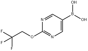 [2-(2,2,2-TRIFLUOROETHOXY)PYRIMIDIN-5-YL]BORONIC ACID Struktur