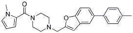 1-([5-(4-METHYLPHENYL)-1-BENZOFURAN-2-YL]METHYL)-4-[(1-METHYL-1H-PYRROL-2-YL)CARBONYL]PIPERAZINE Struktur