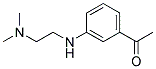 1-[3-(2-DIMETHYLAMINOETHYLAMINO)PHENYL]ETHANONE Struktur