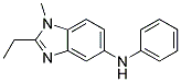 (2-ETHYL-1-METHYL-1H-BENZOIMIDAZOL-5-YL)-PHENYL-AMINE Struktur