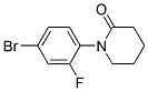 1-(4-BROMO-2-FLUORO-PHENYL)-PIPERIDIN-2-ONE Struktur