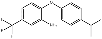 2-(4-ISOPROPYLPHENOXY)-5-(TRIFLUOROMETHYL)ANILINE Struktur