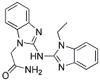 2-(2-[(1-ETHYL-1H-BENZIMIDAZOL-2-YL)AMINO]-1H-BENZIMIDAZOL-1-YL)ACETAMIDE Struktur