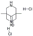 1,5-DIMETHYL-3,7-DIAZA-BICYCLO[3.3.1]NONAN-9-ONE DIHYDROCHLORIDE Struktur