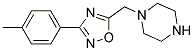 1-[[3-(4-METHYLPHENYL)-1,2,4-OXADIAZOL-5-YL]METHYL]PIPERAZINE Struktur