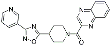 2-([4-(3-PYRIDIN-3-YL-1,2,4-OXADIAZOL-5-YL)PIPERIDIN-1-YL]CARBONYL)QUINOXALINE Struktur