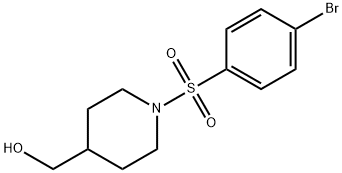 (1-[(4-BROMOPHENYL)SULFONYL]-4-PIPERIDINYL)METHANOL Struktur