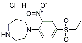 1-[4-(ETHYLSULFONYL)-2-NITROPHENYL]HOMOPIPERAZINE HYDROCHLORIDE Structure