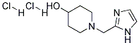 1-(1H-IMIDAZOL-2-YLMETHYL)-PIPERIDIN-4-OL 2HCL Struktur