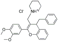 1-{[4-BENZYL-2-(3,4-DIMETHOXYPHENYL)-4H-CHROMEN-3-YL]METHYL}PIPERIDINIUM CHLORIDE