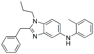 (2-BENZYL-1-PROPYL-1H-BENZOIMIDAZOL-5-YL)-O-TOLYL-AMINE Struktur