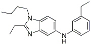 (1-BUTYL-2-ETHYL-1H-BENZOIMIDAZOL-5-YL)-(3-ETHYL-PHENYL)-AMINE Struktur