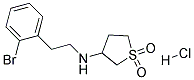 [2-(2-BROMO-PHENYL)-ETHYL]-(1,1-DIOXO-TETRAHYDROTHIOPHEN-3-YL)-AMINE HYDROCHLORIDE Struktur